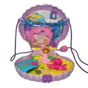 Portable Pink & Purple Seaside Playset Compact Case
